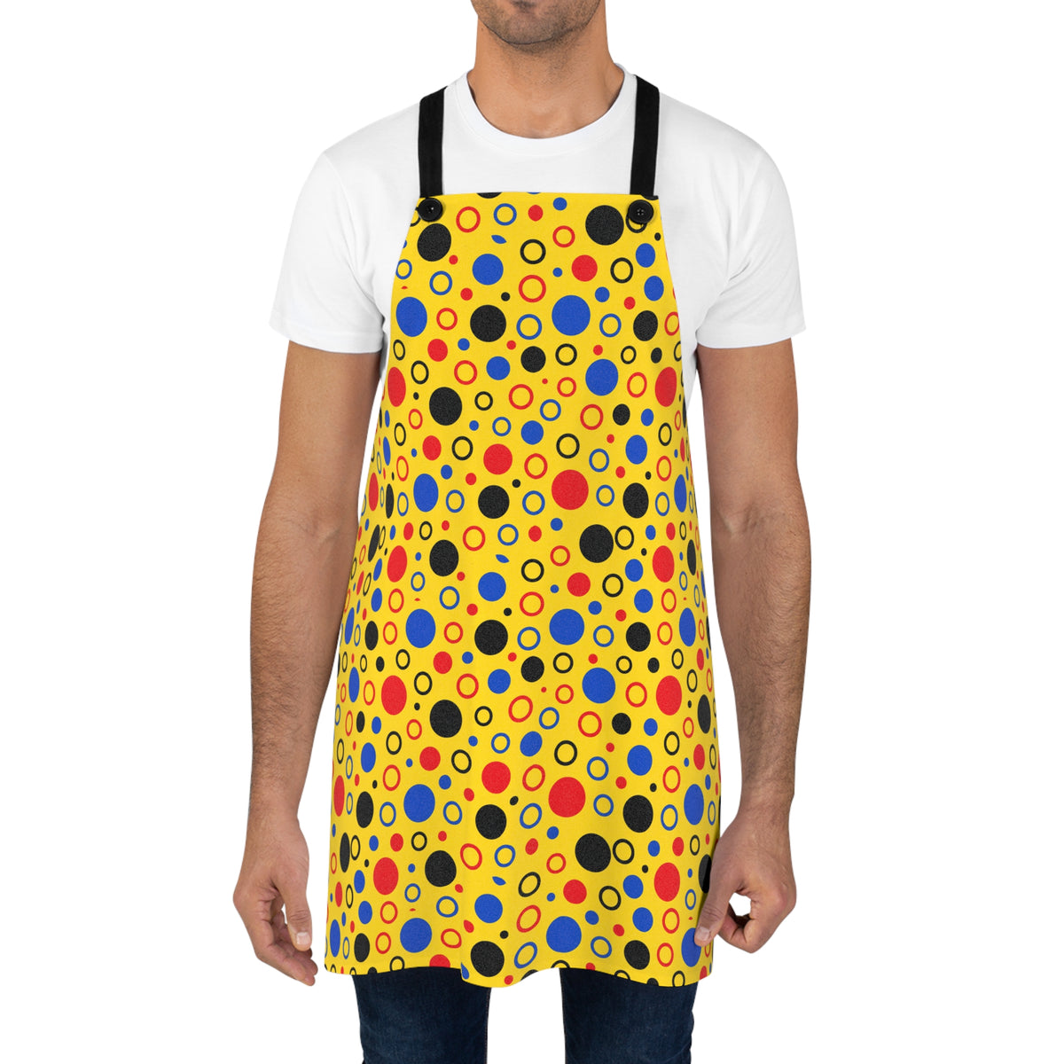 Bubble Outlines Apron – Pop Abstract Pattern