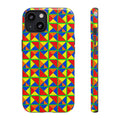 Split Square Fiesta Tough Phone Case – Cubist Geometric Pattern