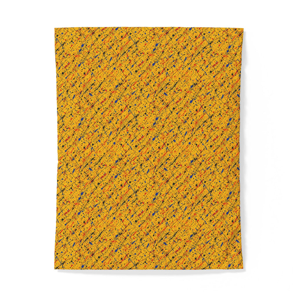 Flick Lines Cotton Duvet Cover – Action-Painting Abstract Pattern
