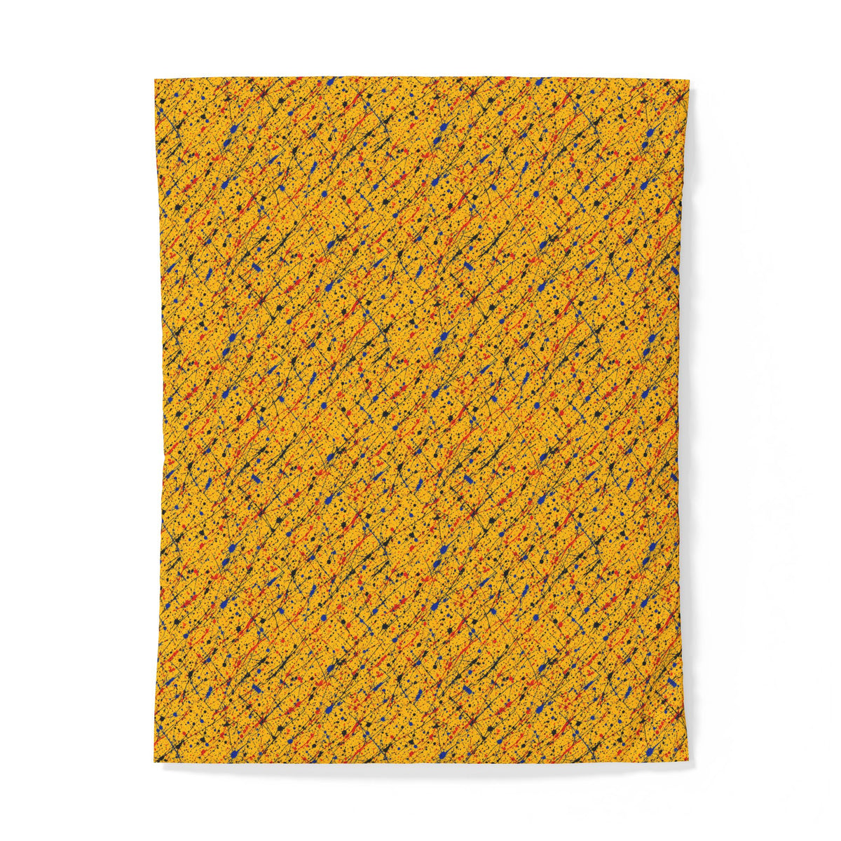Flick Lines Cotton Duvet Cover – Action-Painting Abstract Pattern