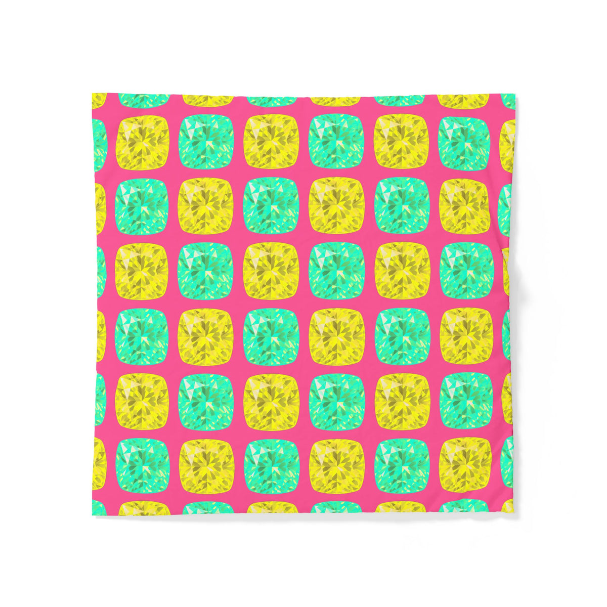 Giant Cut Gem Grid Cotton Duvet Cover – Candy Christmas