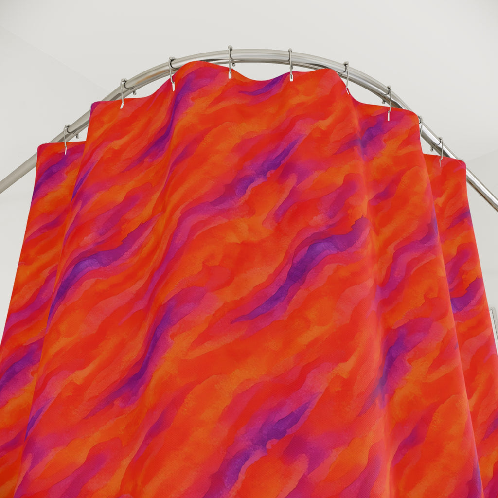 Wash Ribbon Drift Shower Curtain – Ombre Wash Pattern