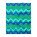 Big Ripple Chevrons Sherpa Fleece Blanket – Ocean Jewel