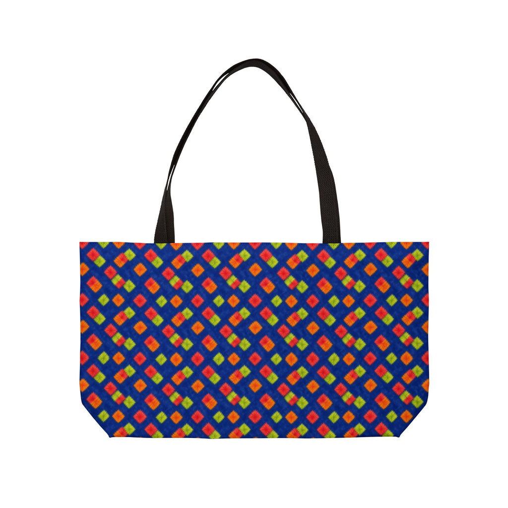 Fold Square Bleed Weekender Tote Bag – Tie-Dye Pattern