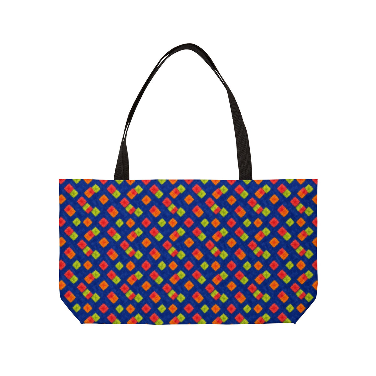 Fold Square Bleed Weekender Tote Bag – Tie-Dye Pattern