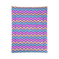 Big Ripple Chevrons Comforter – Candy Pastel on Grape