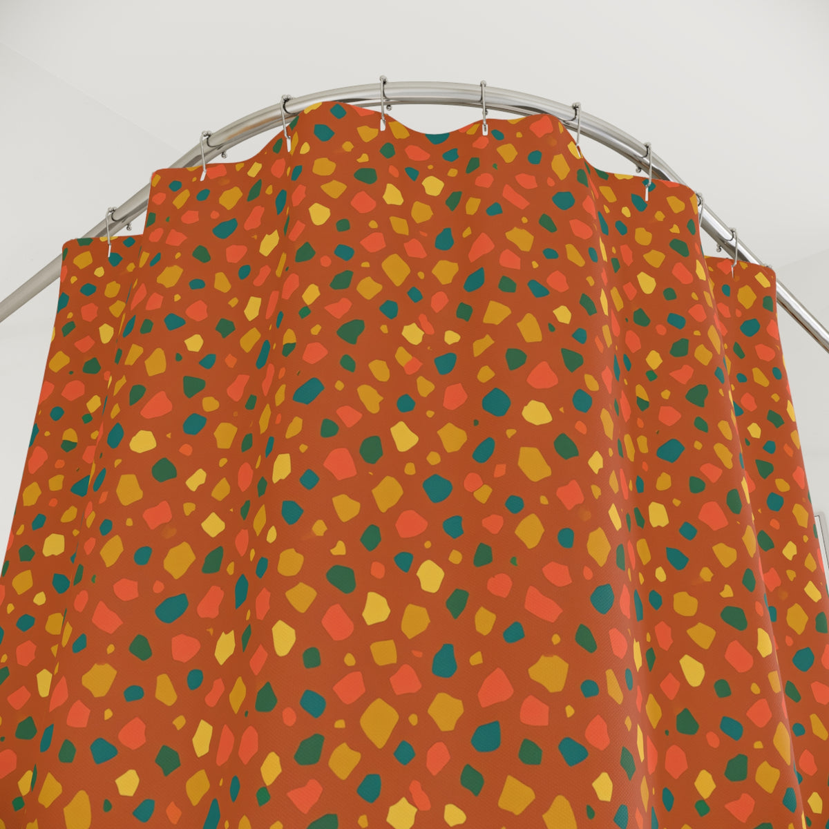 Confetti Aggregate Shower Curtain – Speckled Aggregate Pattern