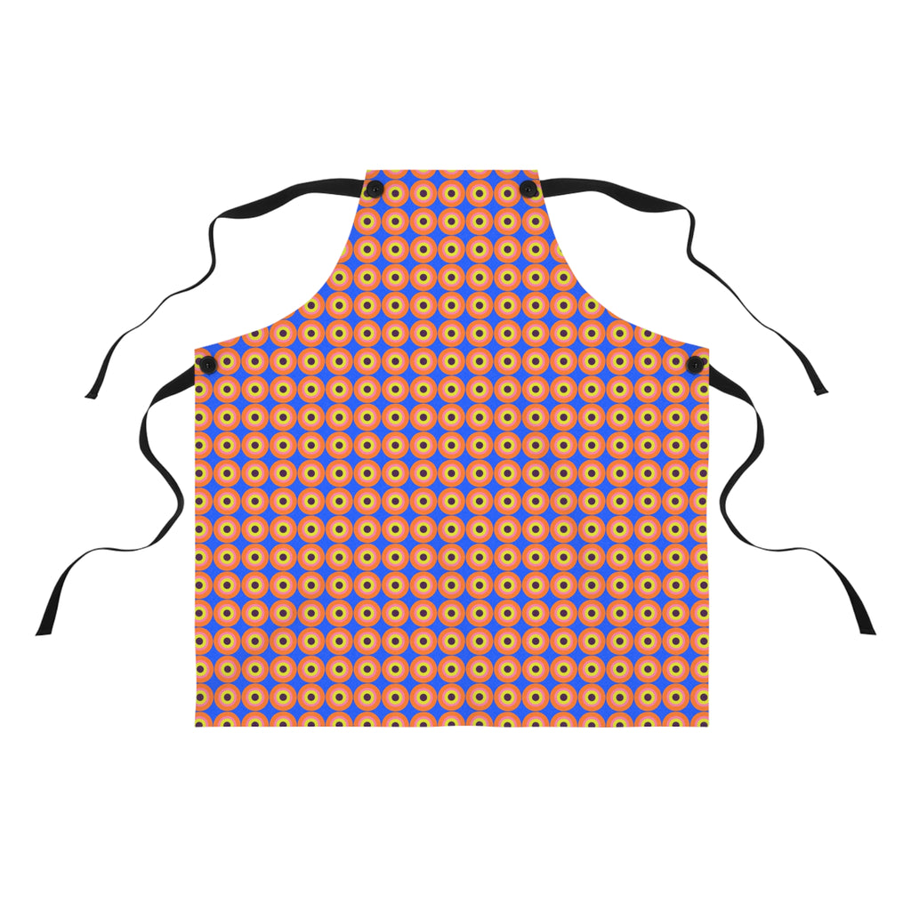 Pop Target Dots Apron – Op-Art Pattern