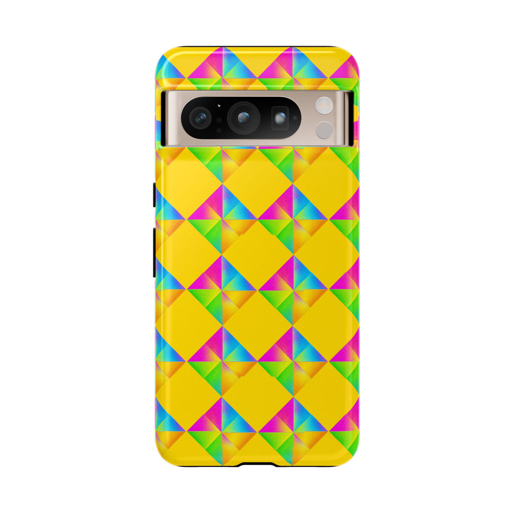 Iridescent Kite Quartet Tough Phone Case – Iridescent Geometric Pattern
