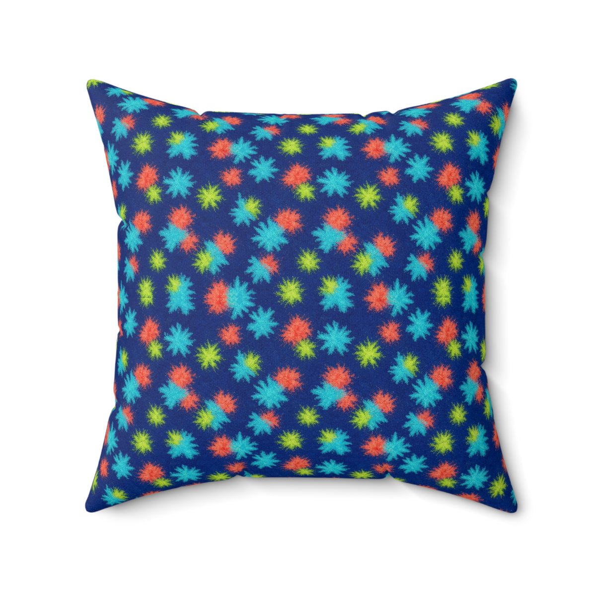 Ice Dye Bleed Faux Suede Cushion – Ice Dye Pattern