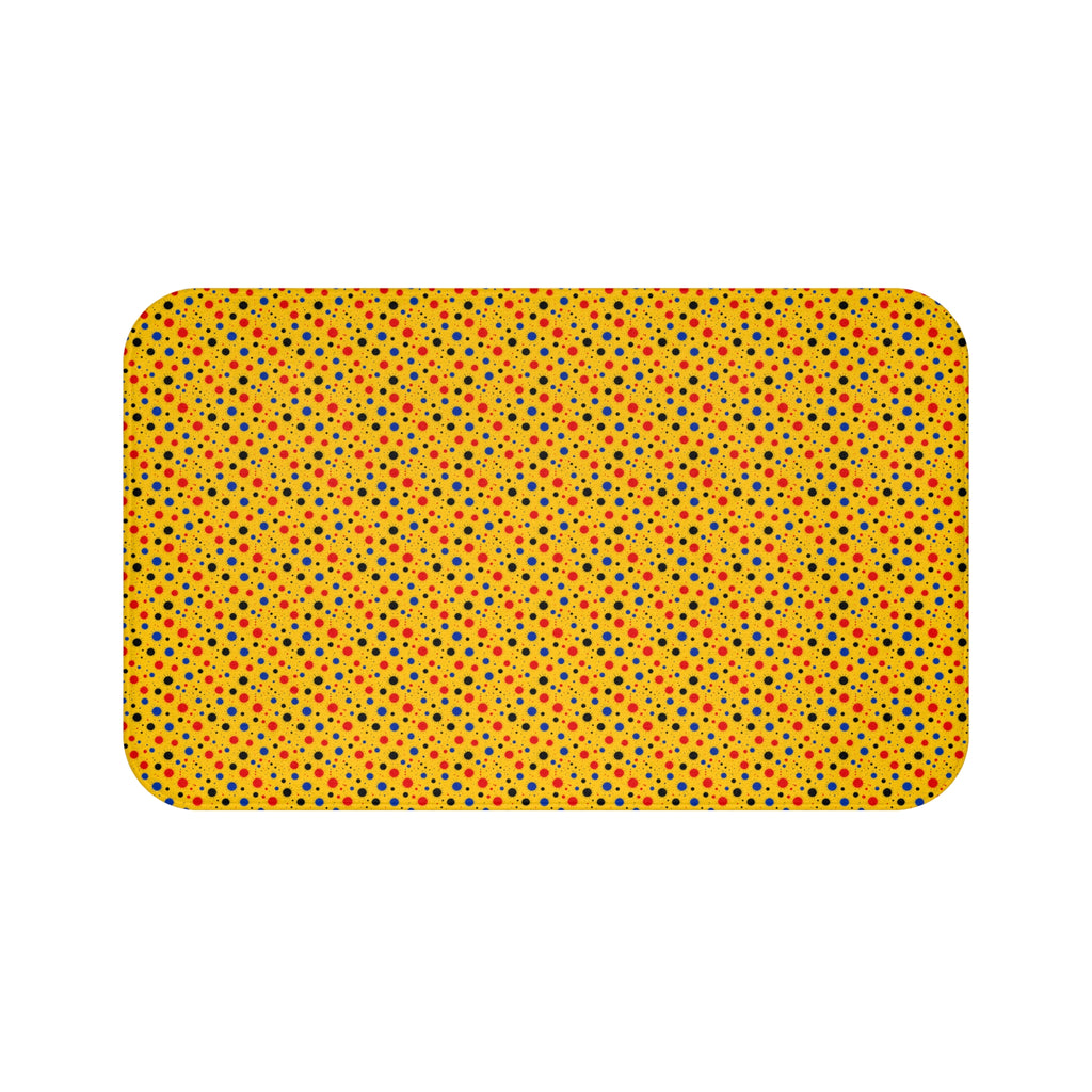 Blot Burst Bath Mat – Ink Splash Pattern
