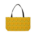 Squiggle Strokes Yellow Weekender Tote Bag – Bold Primary Abstract Pattern