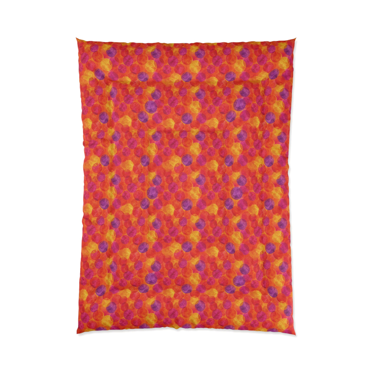 Glaze Circle Overlaps Comforter – Wet-In-Wet Abstract Pattern