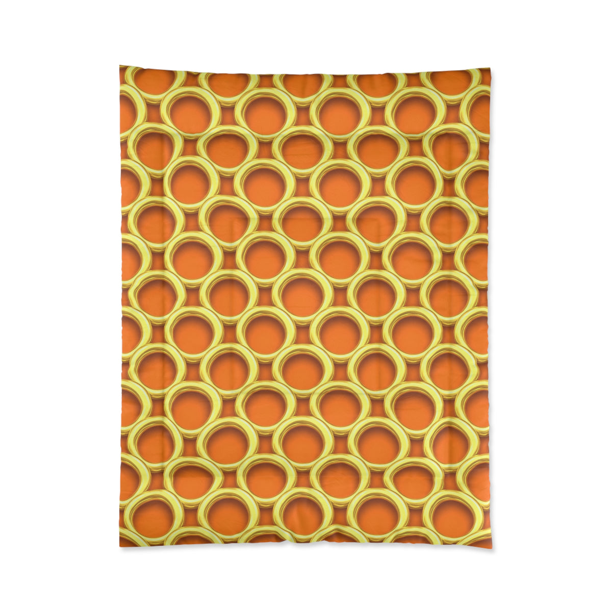 Big Gold Ring Weave Comforter – Hot Citrus Festive