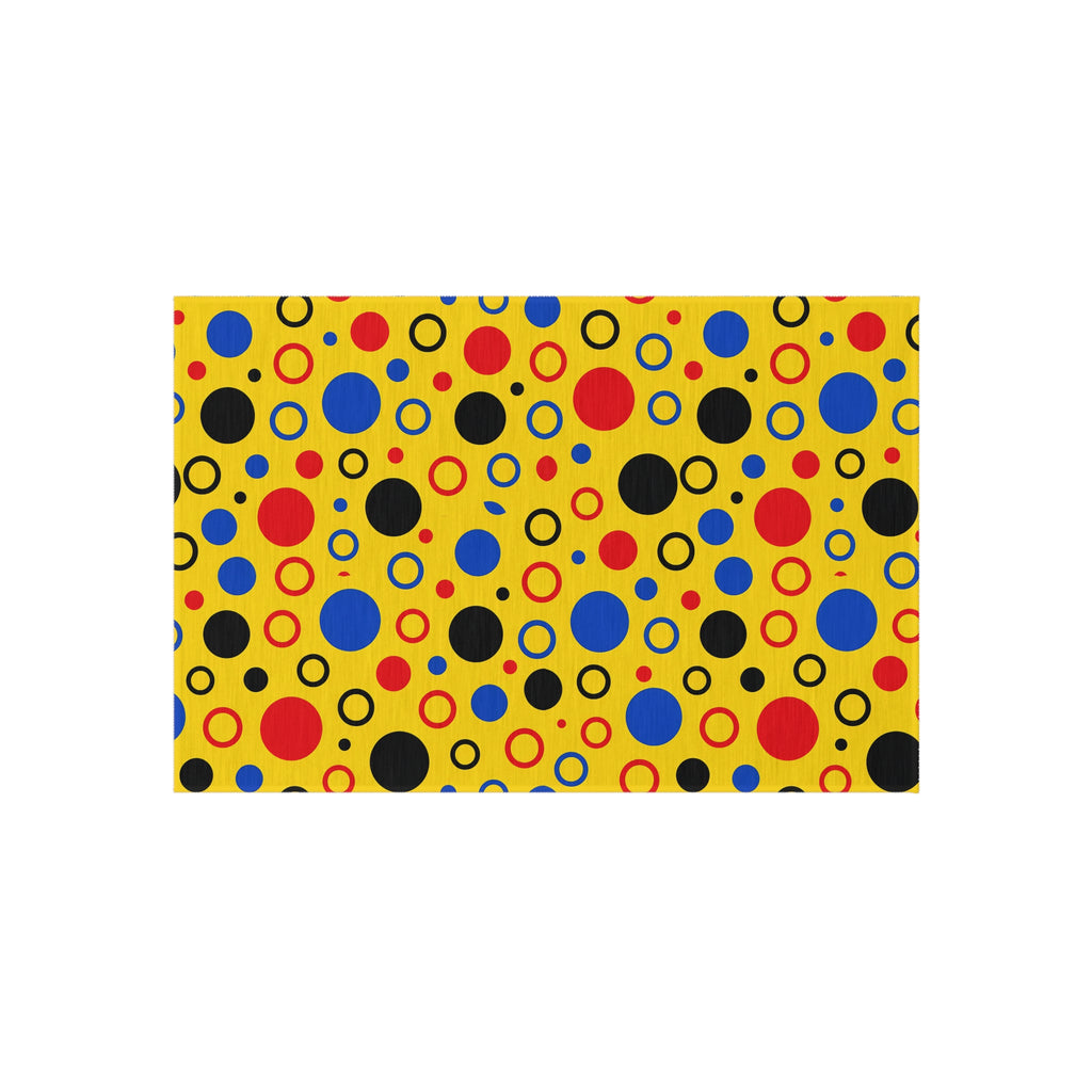 Bubble Outlines Outdoor Rug – Pop Abstract Pattern