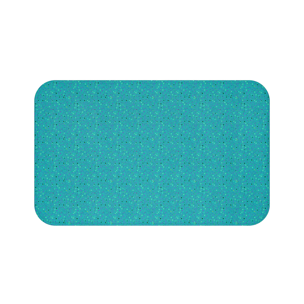 Confetti Spatter Bath Mat – Peacock Jewel
