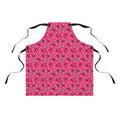 Squiggle Strokes Apron – Candy Pop on Raspberry