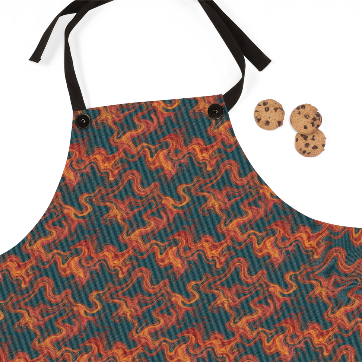 Serpentine Comb Apron – Combed Marbling Pattern