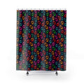 Glass Lozenge Toss Shower Curtain – Glossy 3D Abstract Pattern