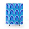 Grand Stepped Arches Shower Curtain – Ice Jewel
