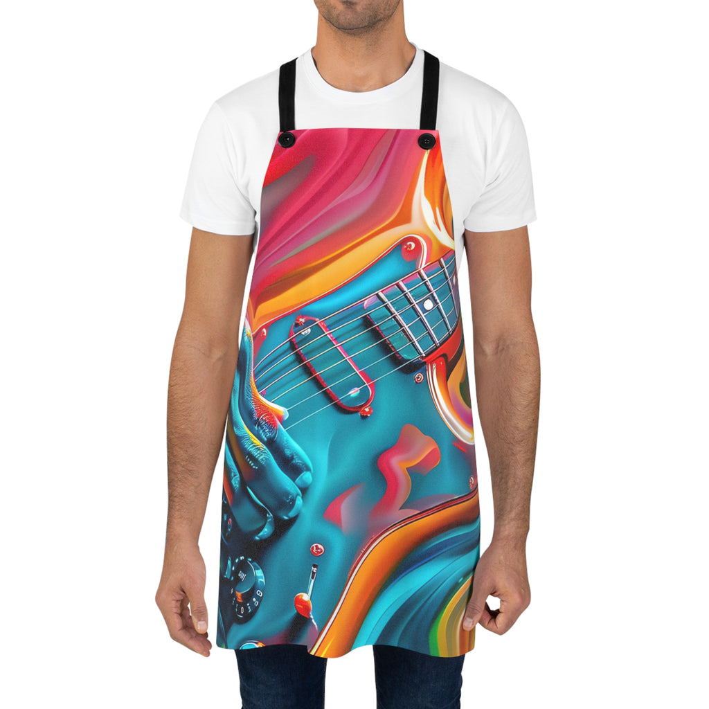 Psychedelic Guitar Hands Apron – Psychedelic Music Art