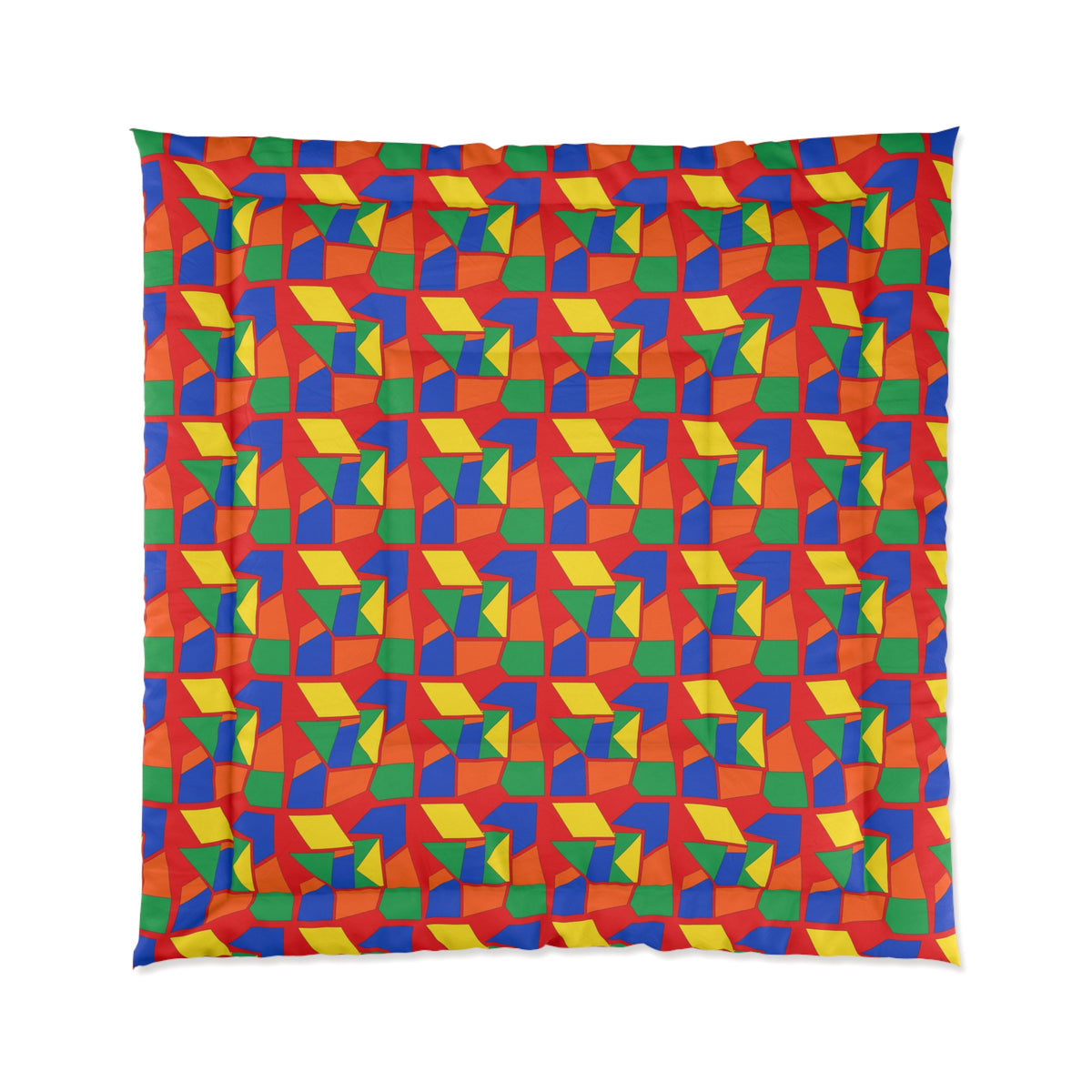 Cubist Block Quilt Comforter – Cubist Geometric Pattern