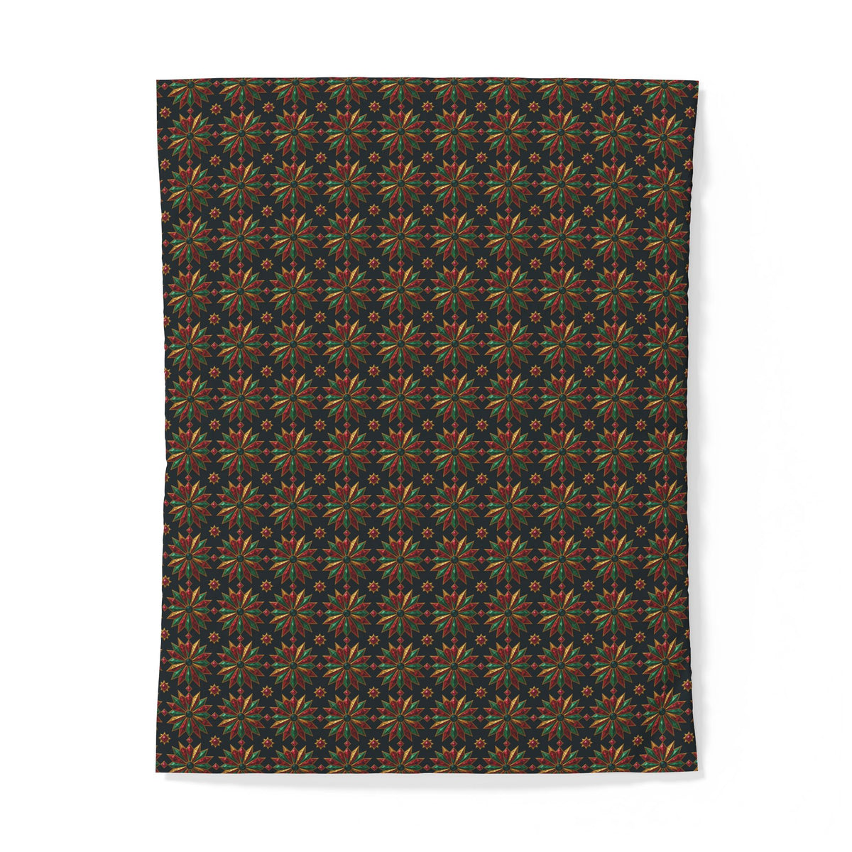 Starburst Medallions Cotton Duvet Cover – Kaleidoscopic Pattern
