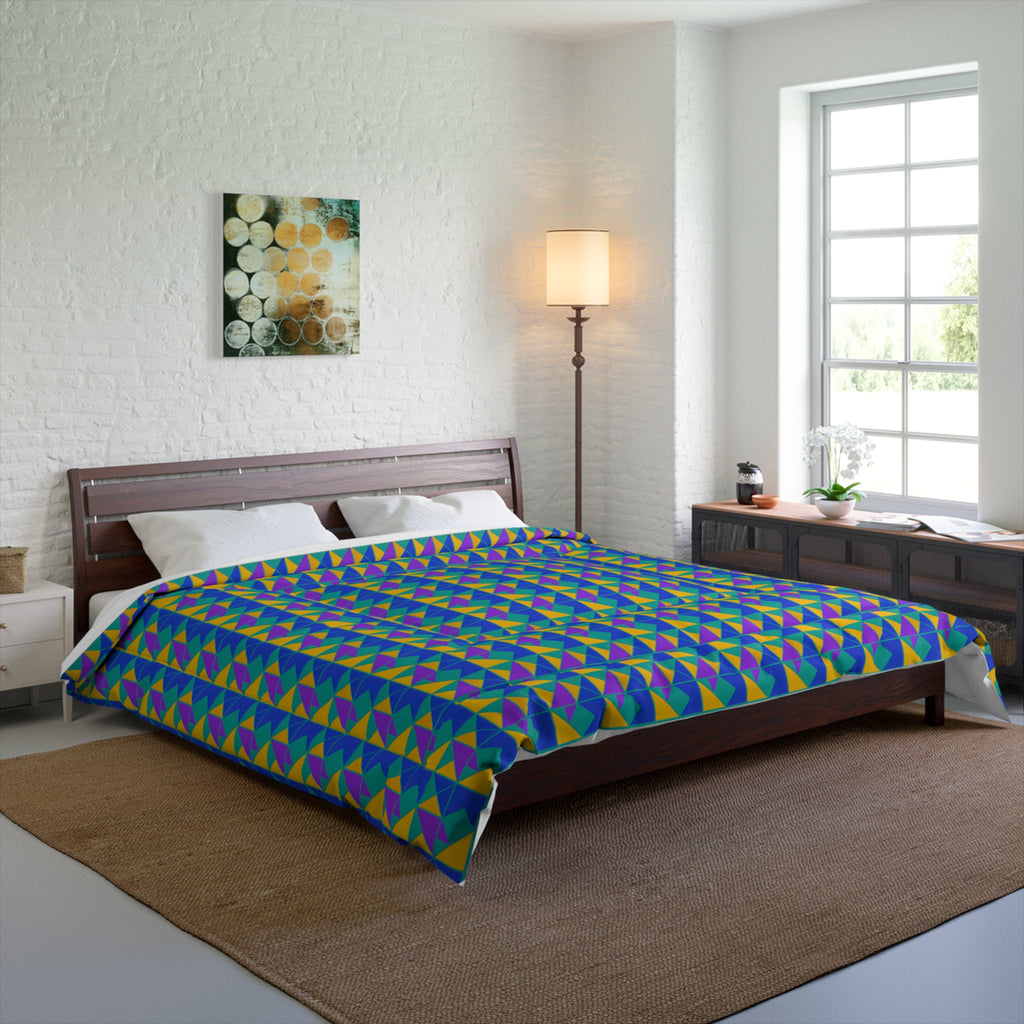 Jewel Block Quilt Comforter – Peacock Jewel