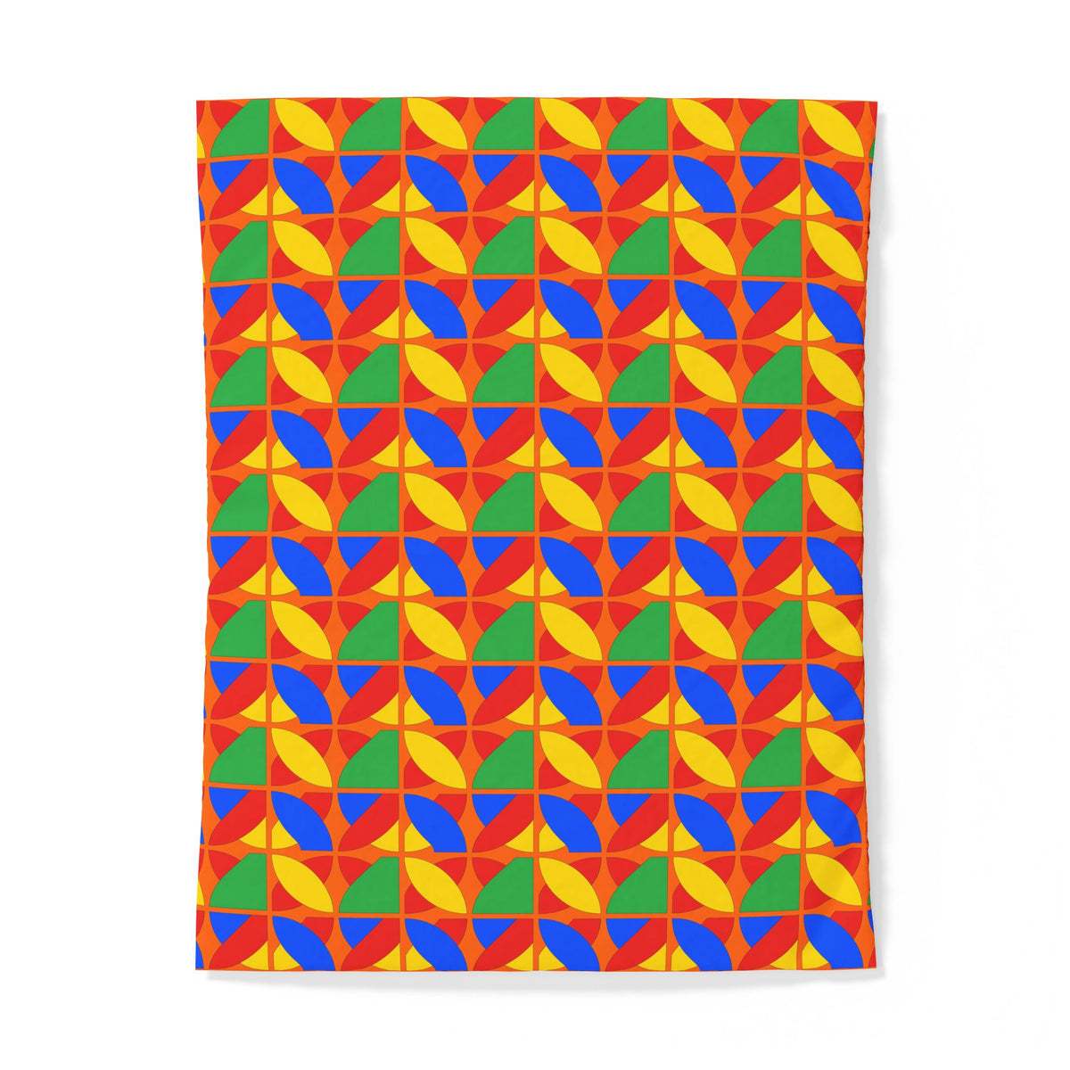 Cubist Arc Fragments Cotton Duvet Cover – Cubist Abstract Pattern