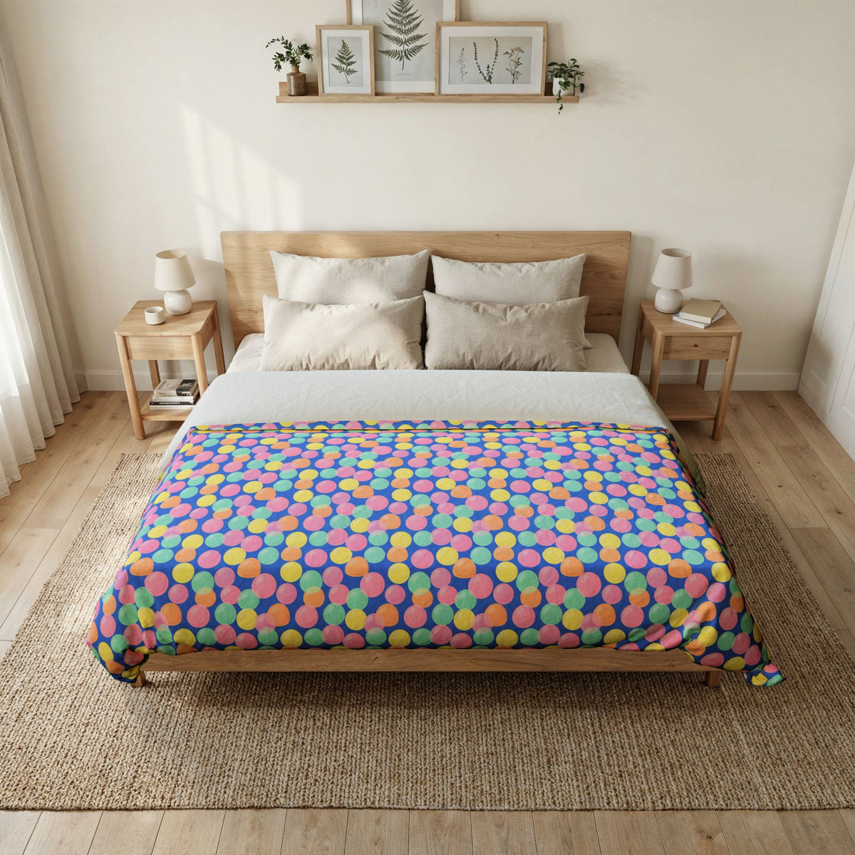 Gumdrop Orbs Cotton Duvet Cover – Soft Abstract Pattern