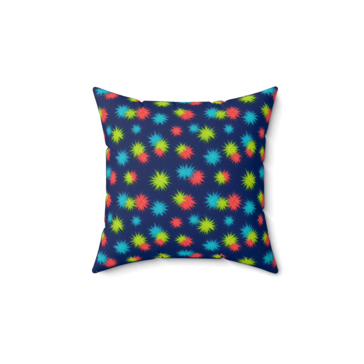 Dye Drop Spread Faux Suede Cushion – Tie-Dye Pattern