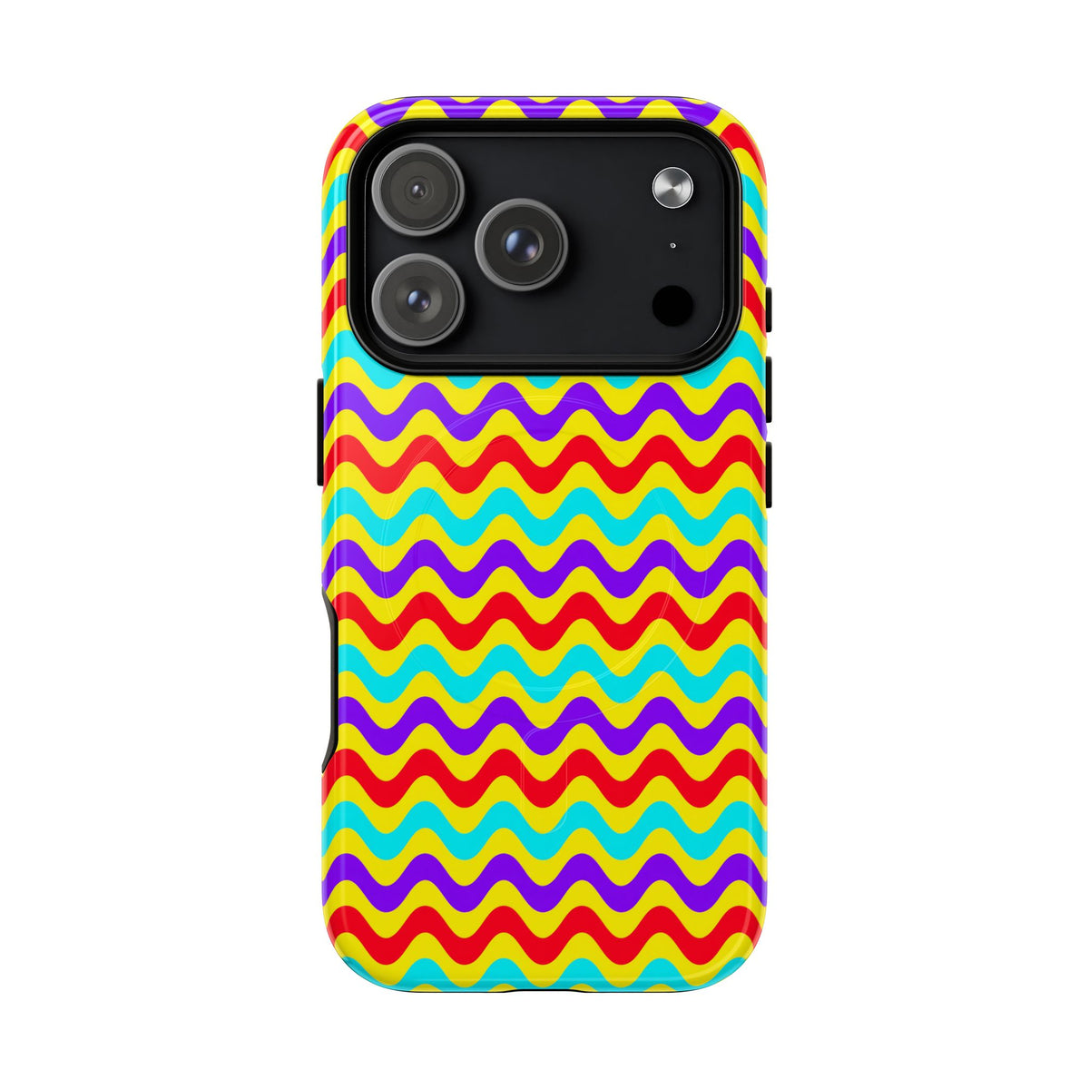 Big Ripple Chevrons Magnetic Tough iPhone Case – Op-Art Chevron Pattern