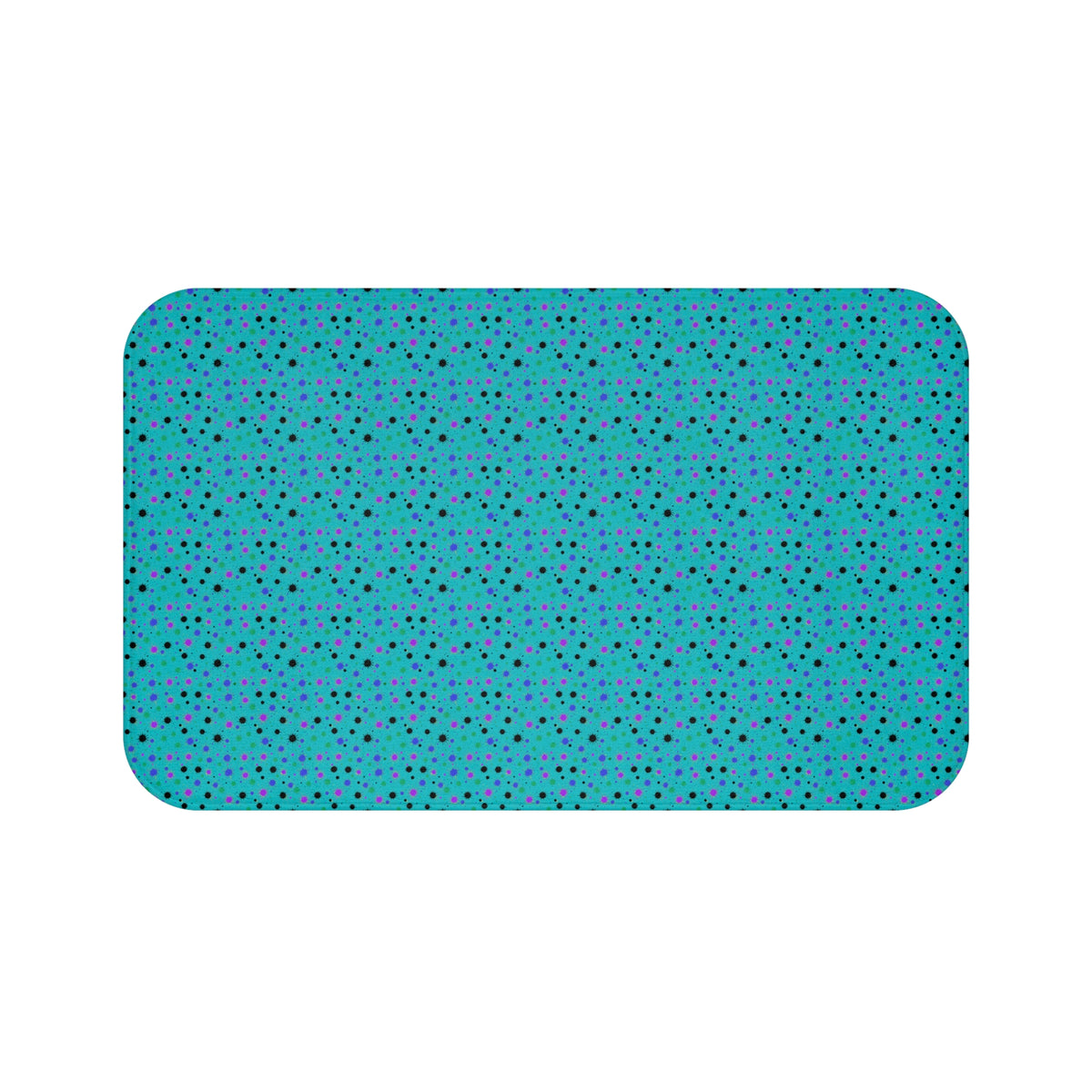 Splat Storm Bath Mat – Peacock Jewel