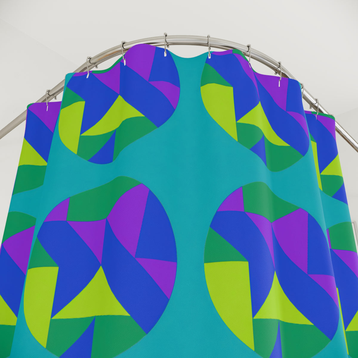 Broken Circle Planes Shower Curtain – Peacock Jewel