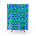 Chromatic Scallop Ripple Shower Curtain – Ocean Jewel