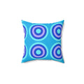 Mega Ring Grid Faux Suede Cushion – Ice Jewel