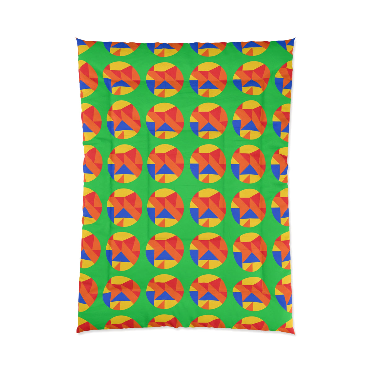 Broken Circle Planes Comforter – Cubist Abstract Pattern