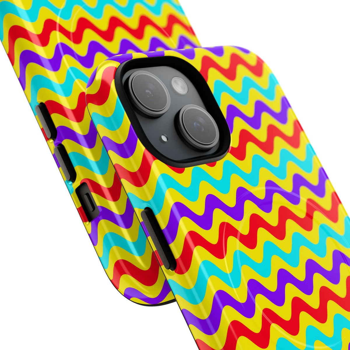 Big Ripple Chevrons Magnetic Tough iPhone Case – Op-Art Chevron Pattern