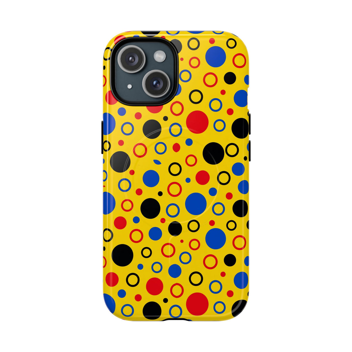 Bubble Outlines Magnetic Tough iPhone Case – Pop Abstract Pattern