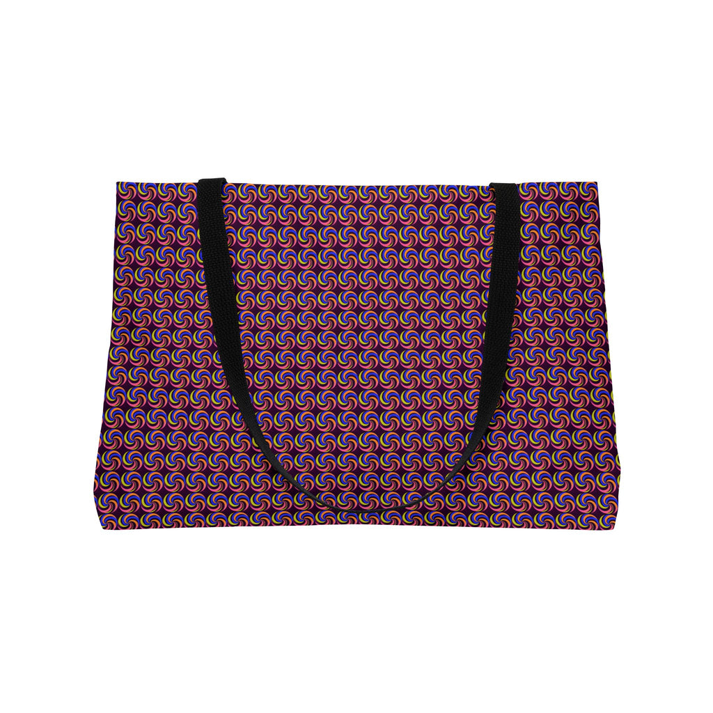 Spiral Stripe Swirls Weekender Tote Bag – Psychedelic Op-Art Pattern