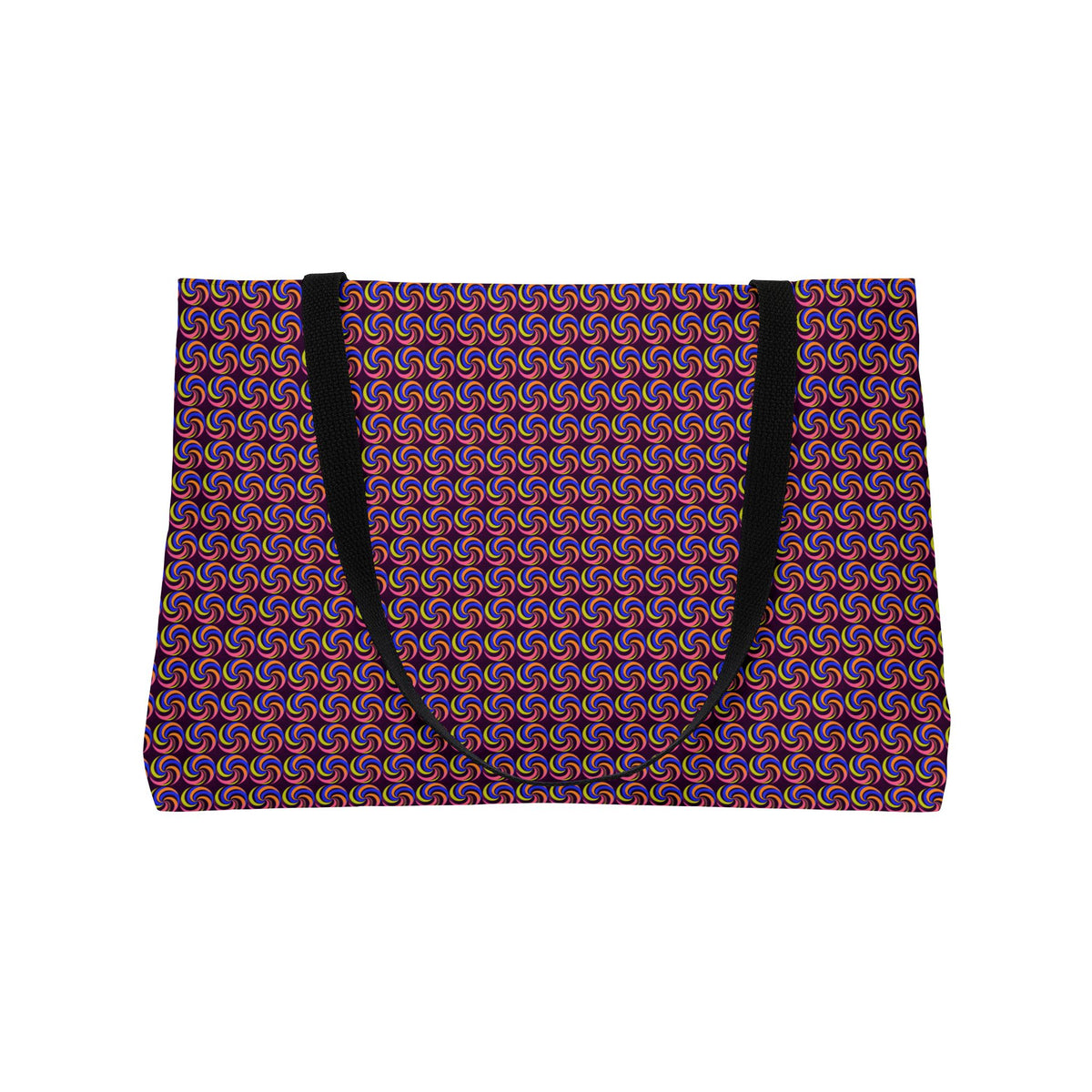 Spiral Stripe Swirls Weekender Tote Bag – Psychedelic Op-Art Pattern
