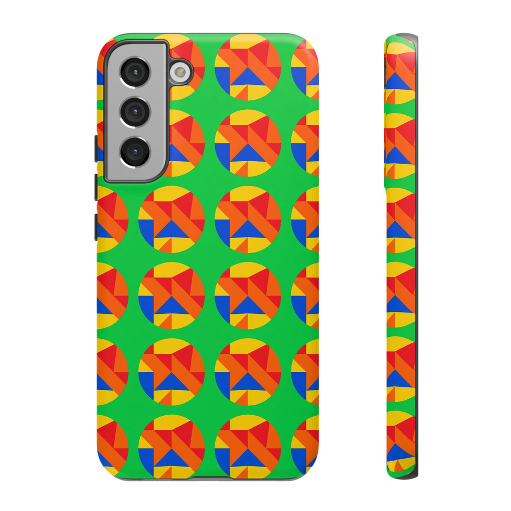 Broken Circle Planes Tough Phone Case – Cubist Abstract Pattern