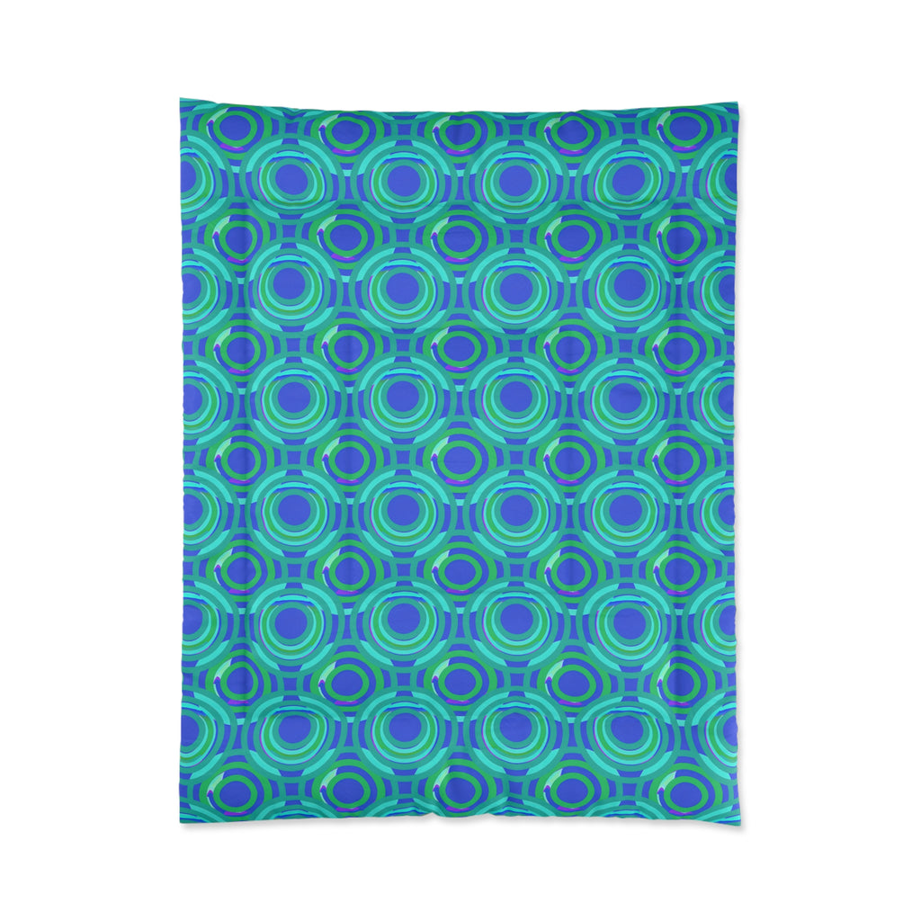 Interlocking Ring Ripples Comforter – Ocean Jewel