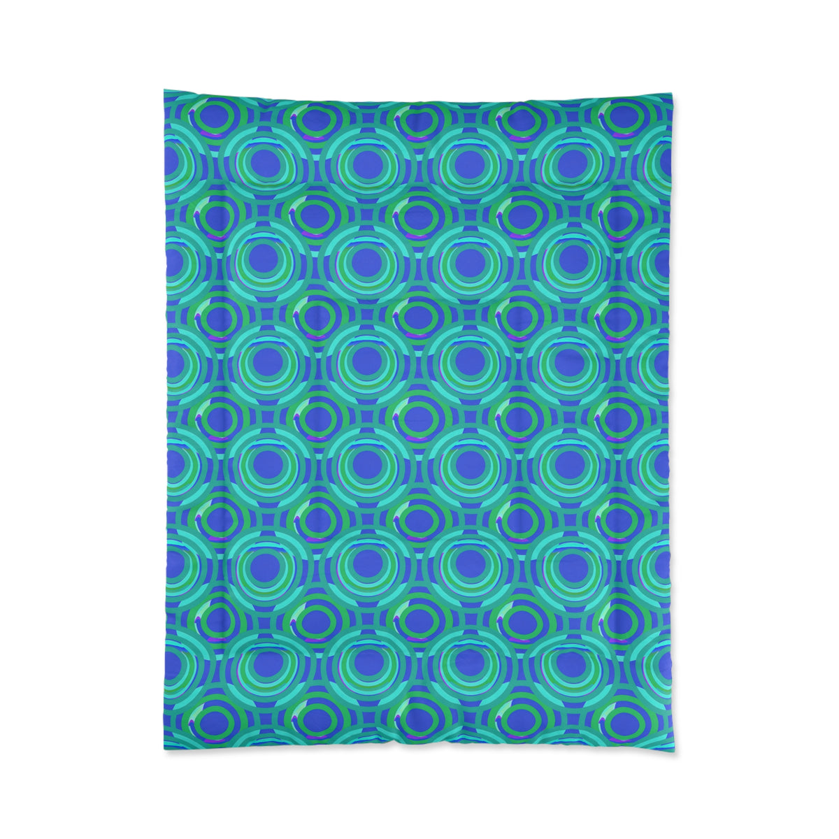 Interlocking Ring Ripples Comforter – Ocean Jewel