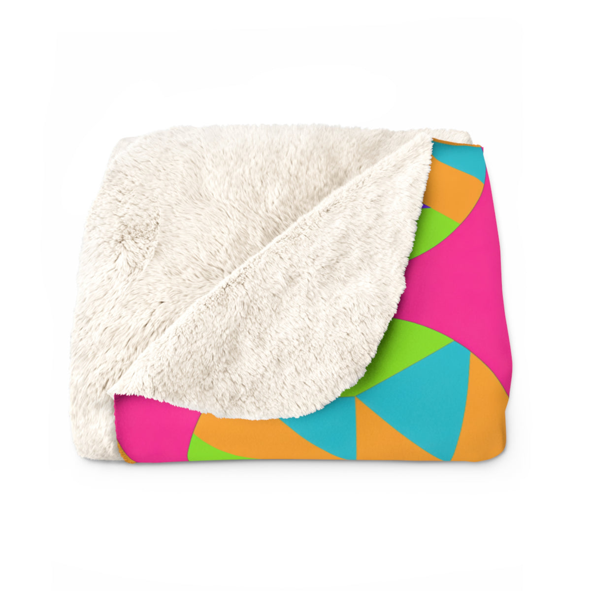 Broken Circle Planes Sherpa Fleece Blanket – Tropical Punch