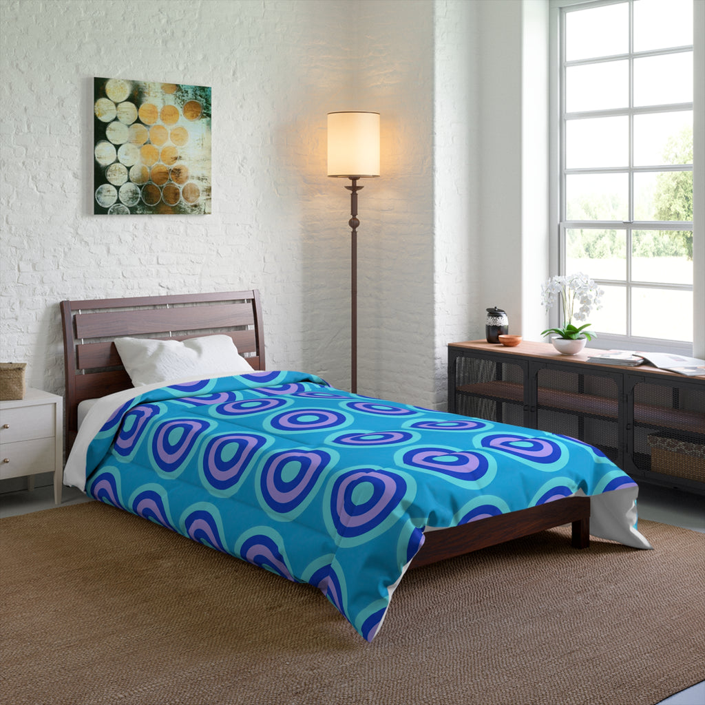 Mega Ring Grid Comforter – Ice Jewel