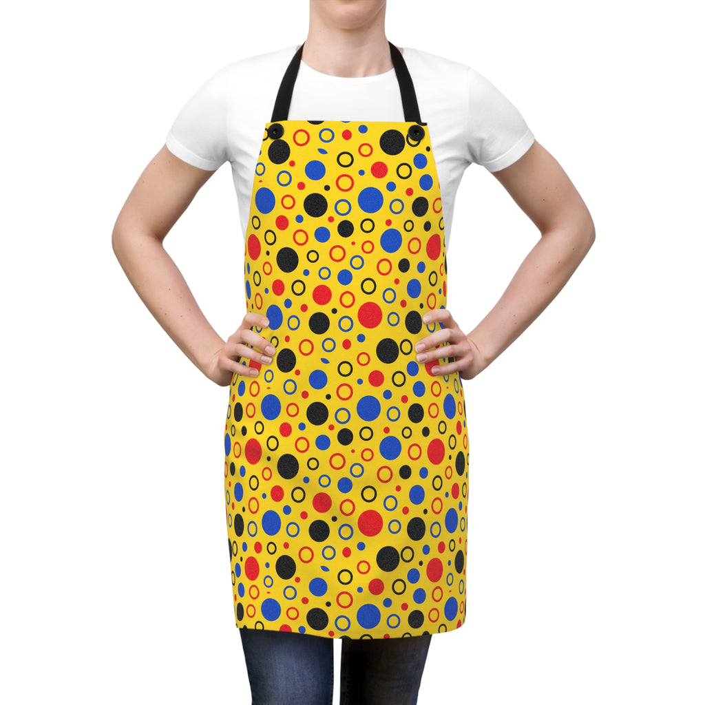 Bubble Outlines Apron – Pop Abstract Pattern