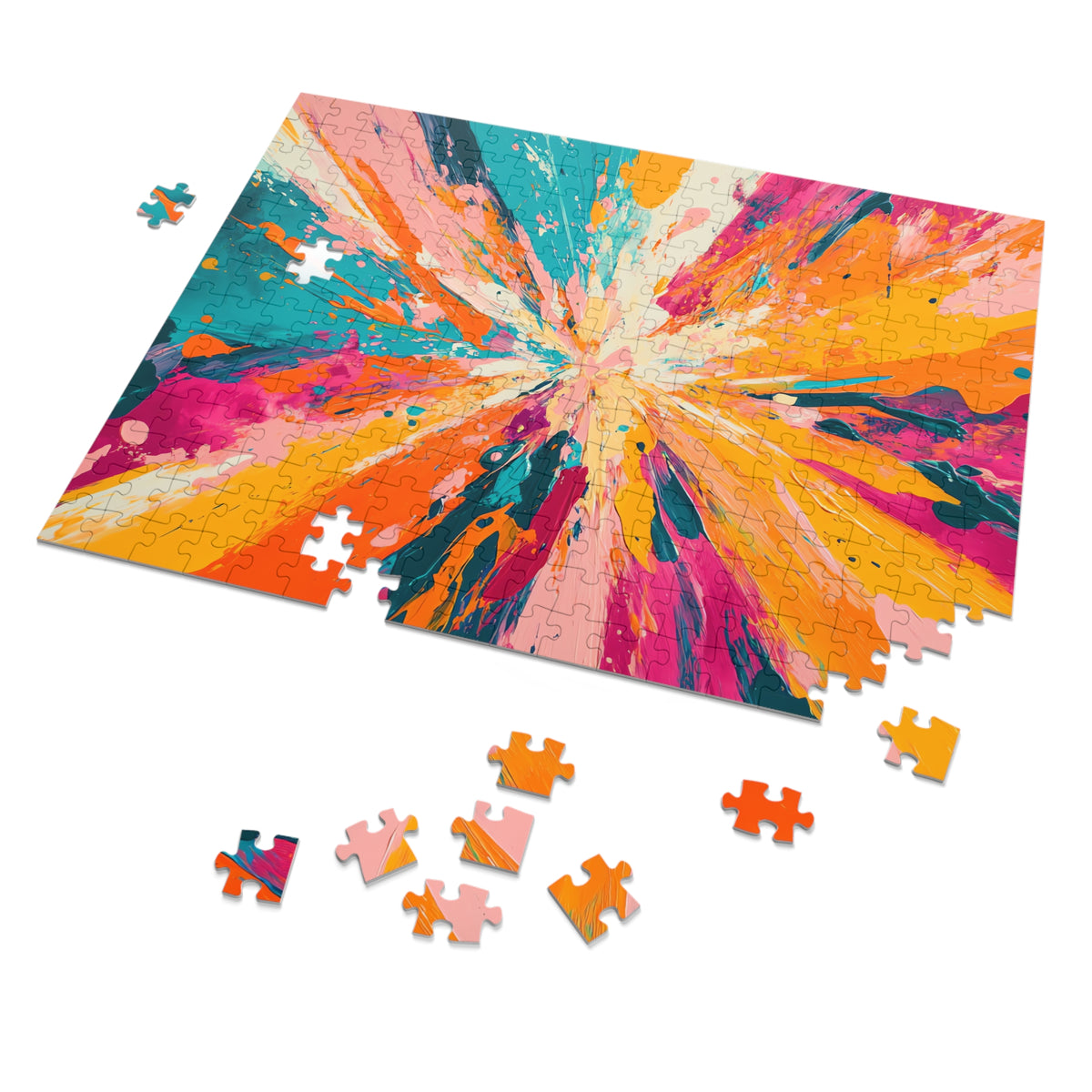 Colour Burst Explosion Jigsaw Puzzle with Tin – Colour Burst Art