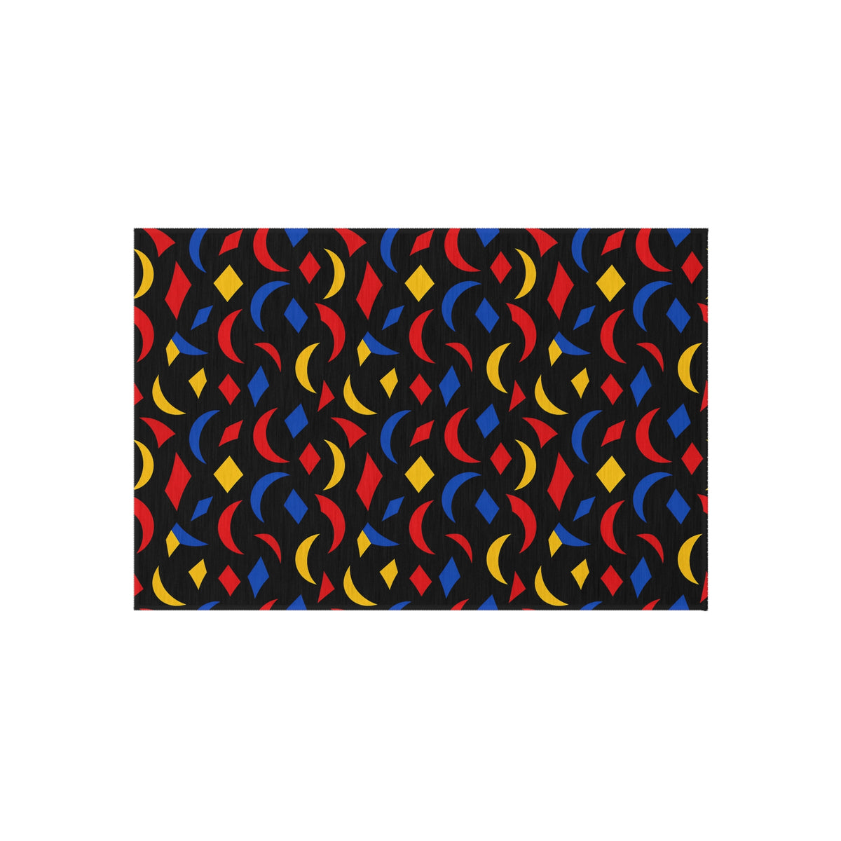 Crescent Scatter Outdoor Rug – Cut-Paper Abstract Pattern