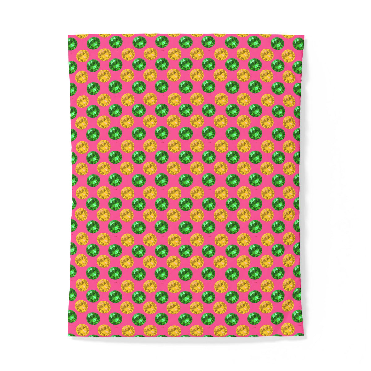 Half-Drop Gem Grid Cotton Duvet Cover – Candy Christmas